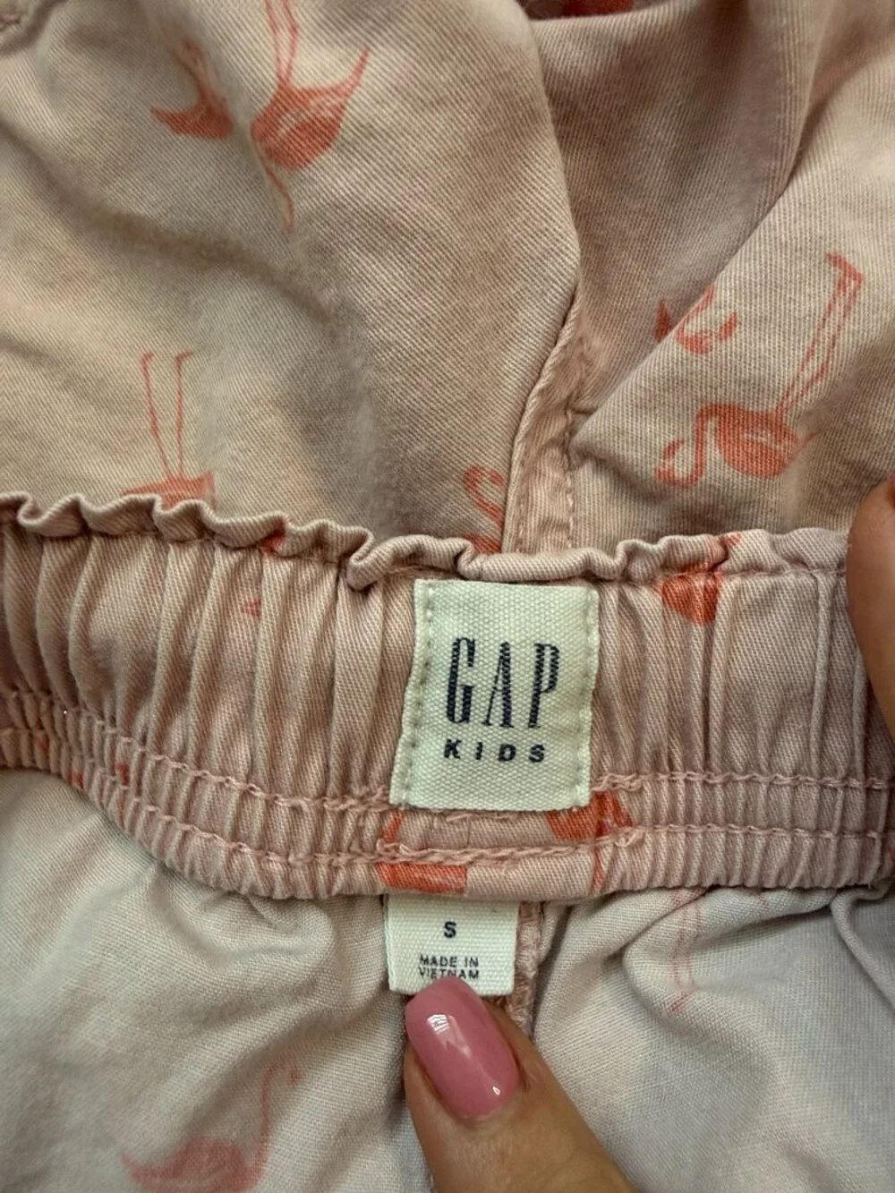 GAP Kids pink flamingo shorts girls small beach summer vacation California